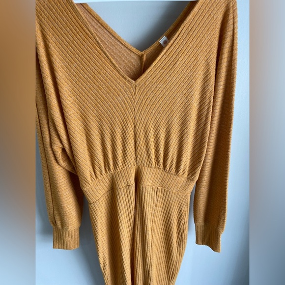 Daily Practice by Anthropologie Barre Midi Dress - Mustard Yellow - Size Small - Picture 13 of 16
